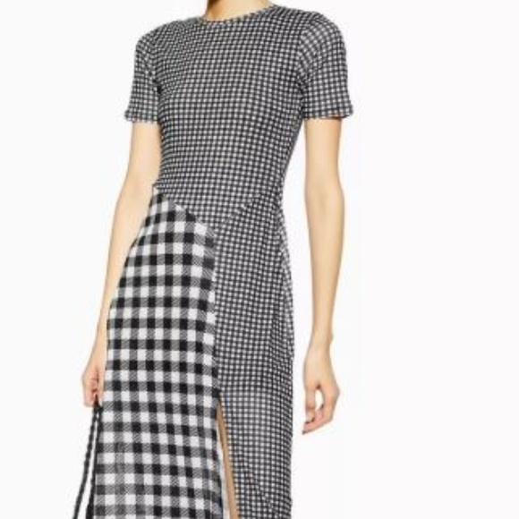 Topshop Dresses & Skirts - Gingham Check Short Sleeve Dress Topshop Dresses & Skirts - Gingham Check Short Sleeve Dress